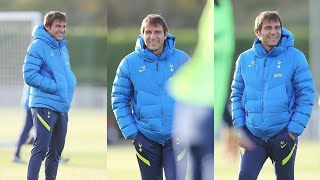 Antonio Conte First Training Session with Tottenham