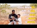 Off-grid for 1 Month (Lessons i have learnt)  #offgrid #tinyhouse
