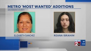 2 women sought for vehicular homicide among Nashville's 'Most Wanted' fugitives