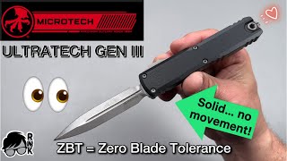 Unboxing a really cool Microtech Apocalyptic Stonewash Ultratech G3 ZBT OTF Auto Knife… no play!