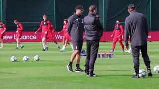 Liverpool train ahead of Napoli clash