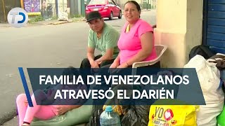 Familia de venezolanos atravesó el Darién con su mascota