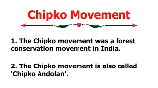 10 Lines Essay On Chipko Movement | Essay On Chipko Movement In English | Chipko Movement