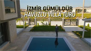 İZMİR GÜMÜLDÜR'DE DENİZ YAKIN HAVUZLU VİLLA