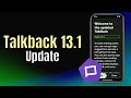 TalkBack Update 13.1 | Actions, Containers, Split Tap, and more!  #Android #Accessibility #talkback