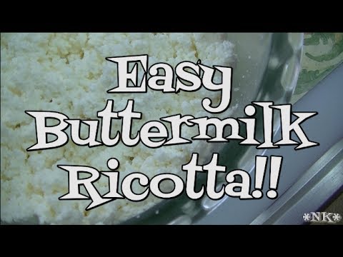 Easy Buttermilk Ricotta!! Noreen's Kitchen Basics Easy Buttermilk Ricotta!! Noreen's Kitchen Basics