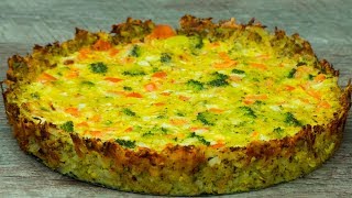 Tartă cu broccoli - nu conține  făină,este consistentă și foarte delicioasă!(fără gluten)| SavurosTV