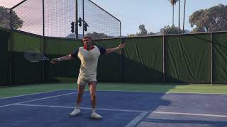 Grand Theft Auto V　Tennis Lv.Hard　「Weezel　courts」・グラセフ５　テニスハード　ウィーザルコート