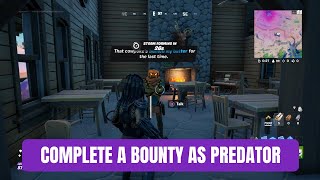 Complete A Bounty As Predator | Fortnite Jungle Hunter Quest Guide