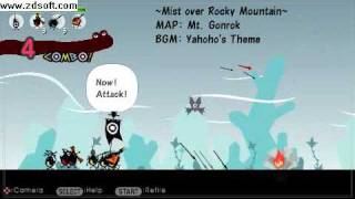 Patapon 2 walkthrough: Mission 14 Mist over rocky mountain