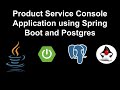 Spring Boot Console Application with Postgres Database and Spring Data JPA 10DaysChallenge #telusko