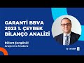 garan garantİ bbva 2023 1. Çeyrek bİlanÇo analİzİ bÜlent ŞengÖnÜl