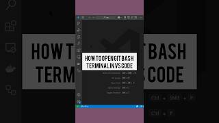 opening git bash terminal in vs code..