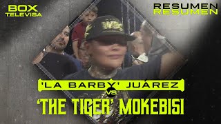 RESUMEN | Mariana ‘La Barby’ Juárez vs Matshidiso 'The Tiger’ Mokebisi | Peso Super Gallo | TUDN