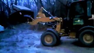 China Loader vs Cat loader tipping test