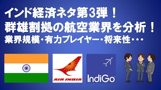 【業界分析】インド航空業界をちょこっと分析！業界規模は？有力航空会社は？将来性は？