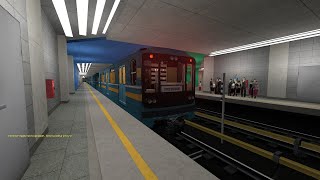 Поездка на грузовом номерном(metrostroi покатушки #11)