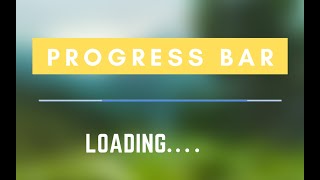 Awesome Google Loader/Progress Bar using only HTML & CSS