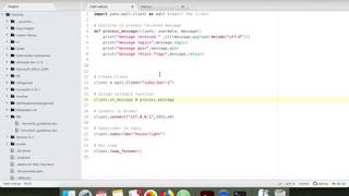 Demonstration of MQTT Protocol using Python with Mosquitto Broker Server on Mac
