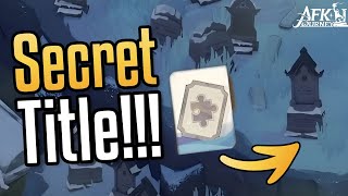 Easter Eggs? THIS Secret will give you a FREE Title! Riser, Polite Title - AFK Journey