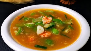 Loofah Prawn Soup | Chinese delicacy food