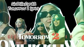 GloRilla, Cardi B Tomorrow 2 (lyrics video)