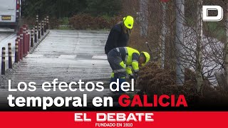 El temporal azota Galicia: varios atrapados en inundaciones y vientos de 150 km/h