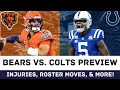 Bears vs. Colts Preview: Offensive Line CHANGES, Injury Updates, And Score Predictions for Week 3