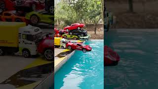 Cars Fall In The Water Welly Cars 200