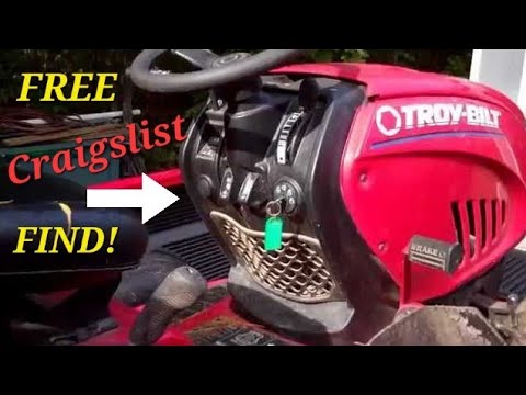 Craigslist 'Free Ads' Find . . Troy Bilt Riding Mower Craigslist 'Free Ads' Find . . Troy Bilt Riding Mower