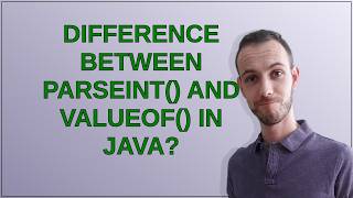 Difference between parseInt() and valueOf() in Java?
