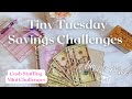 Tiny Tuesday Cash Stuffing Mini and Micro Savings Challenges | Chit Chat | Happy Mail | LOW BUDGET