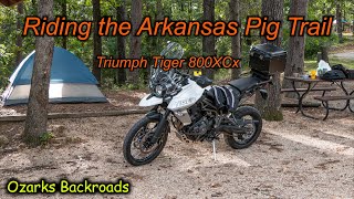 Riding the Arkansas Pig Trail on the 2019 Triumph Tiger 800XCx