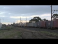 five locomotives 22000hp qrn service 3bm7 with delivery run of new locomotives poathtv