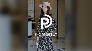 เดรสยาวผ้าพิมพ์ลายดอกไม้เล็กเกาหลี  [PN2428 - 2430] - PRIMONLY