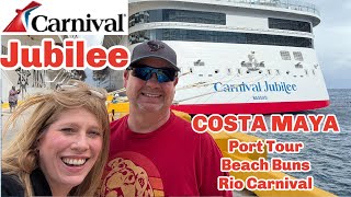 Carnival Jubilee COSTA MAYA | BUFFET FOOD |  BEACH BUNS | RIO CARNIVAL | Life With Favor