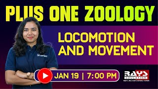 PLUS ONE | ZOOLOGY | LOCOMOTION AND MOVEMENT | LIVE CLASS | RAYS EDUCATION #plusonezoology