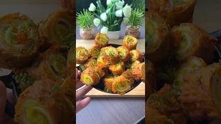 #shorts 2 in 1 Vada Onion Bhajiya Roll ups #easyrecipes #ashortaday