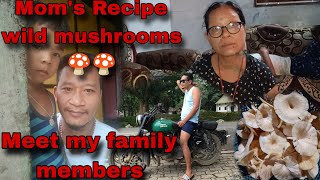 wild mushrooms 🤯🤯🤯 village style || meet my family || @SurajCooksVlogs