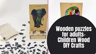 Wooden puzzles for adults-Children Wood DIY Crafts l Panorama Jigsaw Puzzles.