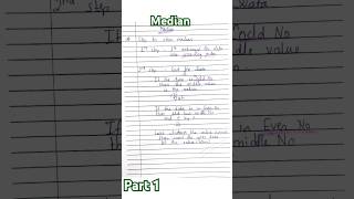 Statistics ✨Median|Data Handling|Part3|CBSE|ICSE|SSC#trending #maths#shortvideo#example#median#mean