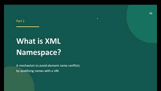 Presentation: XML & XML Namespaces