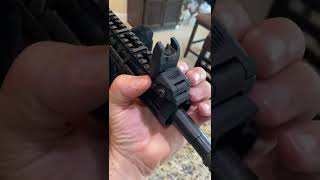 AR 15 flip up sights installation