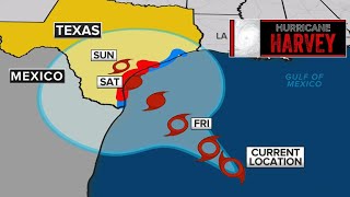 Hurricane Harvey takes aim at Texas' Gulf Coast