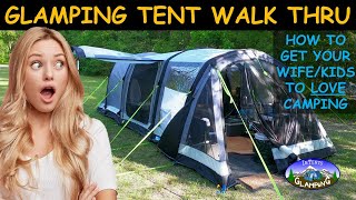 Jaw Dropping Air Tent Walkthru - Our Kampa Hayling 4 Air all tricked out - serious InTents Glamping