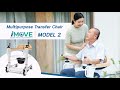 The iMOVE 2 Patient lift and transfer chair for home use, portable patient lifting devices elderly.