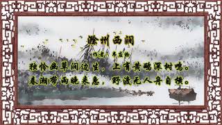 滁州西涧 韦应物【狼哥吼古诗】 Wolf brother screaming ancient poems