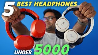 Top 5 Headphones Under 5000 in 2025 🎧🎧 5 Best Headphones Under 5000 ⚡⚡