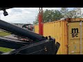 side loader with crane for shipping containers