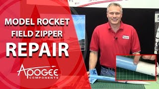 Model Rocket Field Zipper Repair